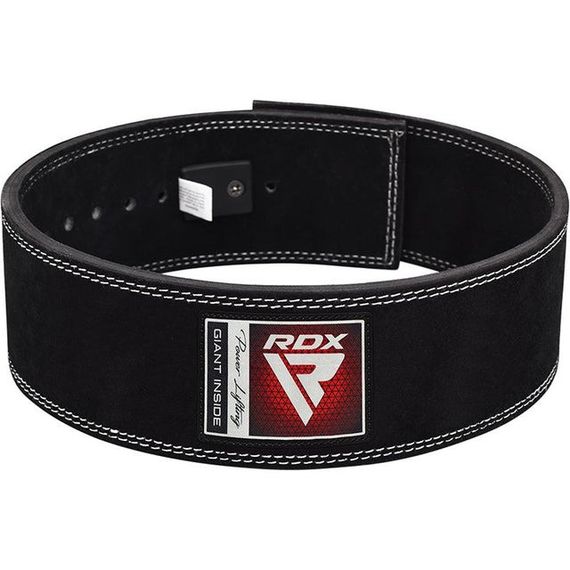 Пояс для важкої атлетики RDX 4 Pro Liver Buckle шкіряний Black Plus M | Зображення 1