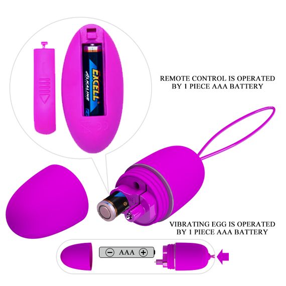 Віброяйце - Pretty Love Selkie Vibrating Egg Purple | Зображення 9