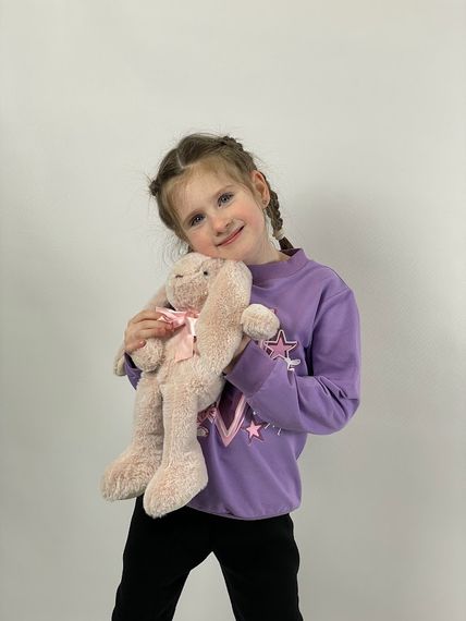 Джемпер для дівчинки Носи своє 122 Фіолетовий (p-9221-126779) | Зображення 3