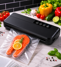 Вакууматор для їжі Vacuum Sealer X GY-F973 / Вакуумний пакувальник 110W 60 кПа + пакети