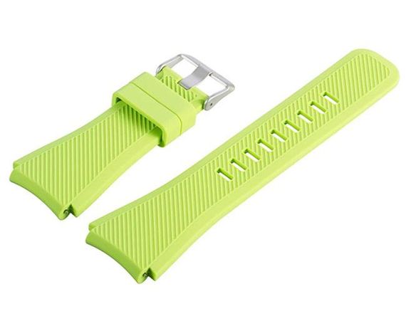Силіконовий ремінець для годинника Samsung Galaxy Watch 46 mm SM-R800 - Light Green | Зображення 1