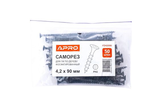 Саморез по дереву Apro - 4,8 x 90 мм (50 шт.) (FD48090) | Зображення 1