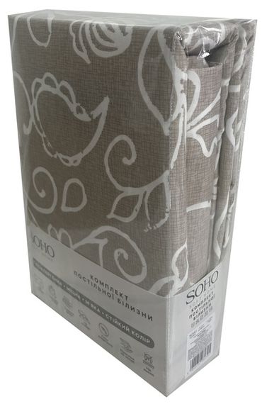 Комплект постільної білизни Soho Євро 200х220 см Flover Beige | Зображення 2