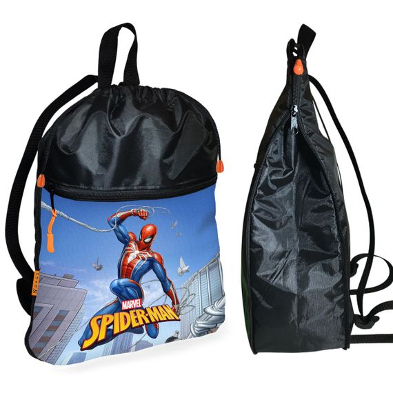 Рюкзак-мешок для школы Человек-паук "Spider-Man"детская сумка для обуви и спортивной одежды (01506)