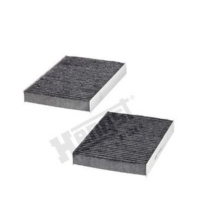 Фильтр салона угольный компл. BMW 5 (G30/F90) / 7 (G11/G12) 15-, Hengst, E4938LC-2,