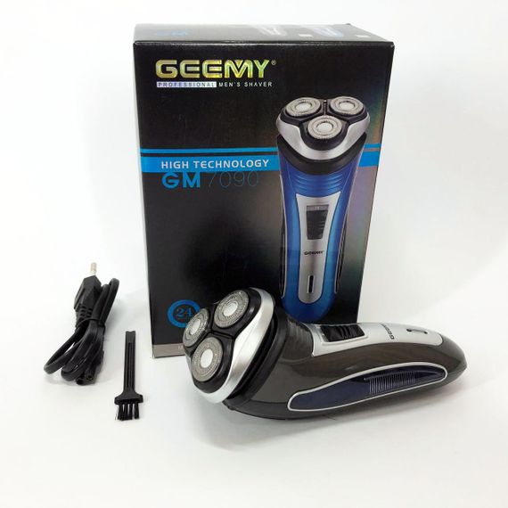 Электробритва GEEMY GM-7090 3 в 1 триммер, беспроводная электробритва, Триммер для усов. RE-156 Цвет: синий | Зображення 5