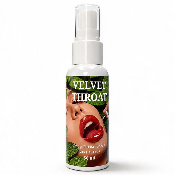 Спрей для глибокого мінету WOW Velvet Throat зі смаком м'яти, 50 мл Sex Aura | Зображення 1