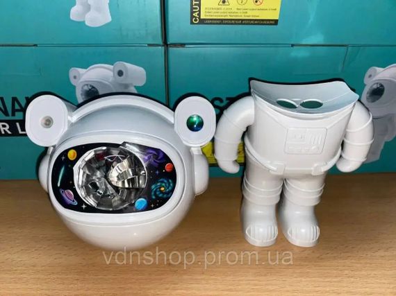 Astronaut Проектор галактики лазерний Астронавт-космонавт, зоряне небо на стелі з пультом Білий | Зображення 1