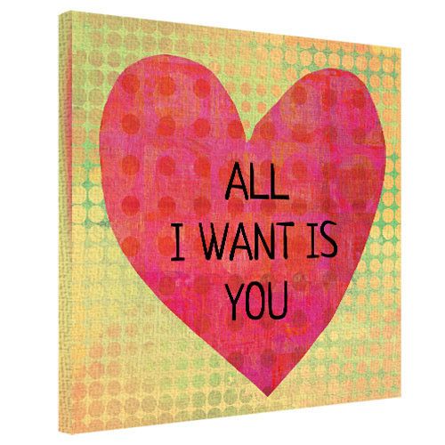 Картина на полотні 50х50 All I want is you (H5050_LV008)