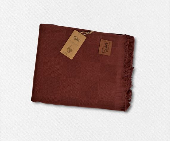 Вафельное покрывало Sikel 210×240 см. Elegan Bordo | Зображення 3