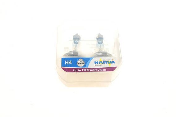 480612100 NARVA Лампа H4 60/55W P43t 12V (+110%) (2 шт.) RANGE POWER 110