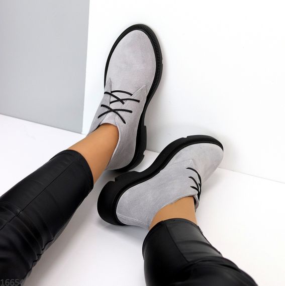 Іміджеві сірі черевики дезерти натуральна замша | Зображення 8