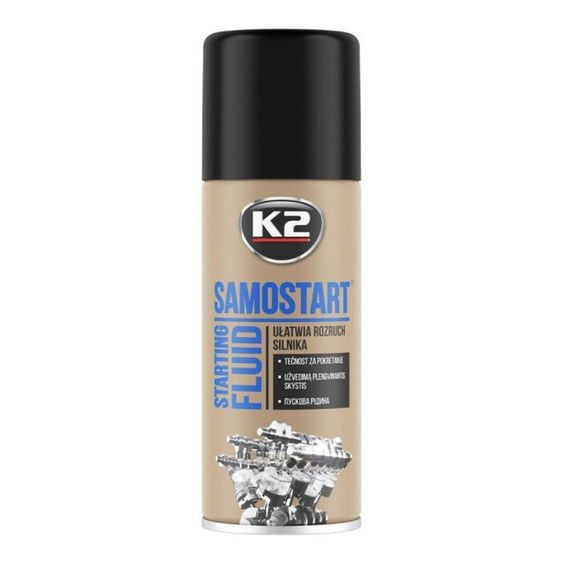 Препарат для полегшення запуску двигуна K2 SAMOSTART 400 мл T440