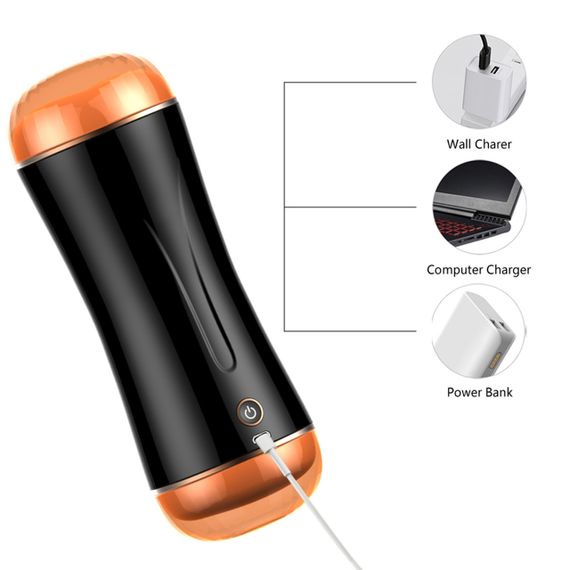 Мастурбатор з вібрацією B - Series Fox Vibrating Masturbation, подвійний Sex Aura | Зображення 5