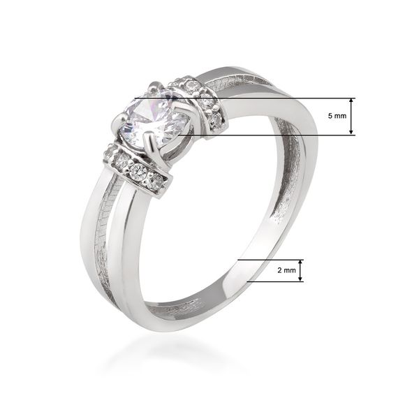 Серебряное кольцо с фианитами Artsriblo артА158к | Зображення 1