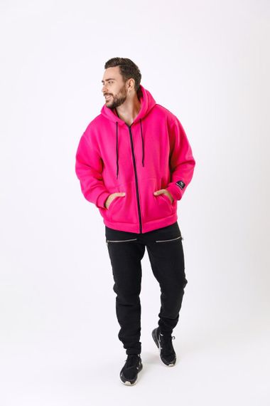 Зіп-Худі унісекс МА (01) малиновий колір