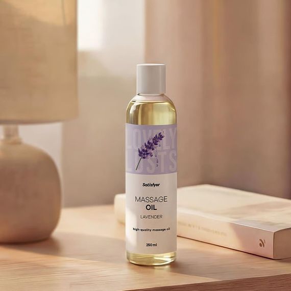 Розпродаж!!! Масажна олія Satisfyer Massage Oil Lavender 250 мл (термін 30.04.2027) Sex Aura | Зображення 7