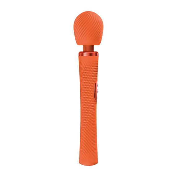 Вибромассажер Fun Factory VIM Vibrating Wand Orange, супермощный и легкий, до 6 часов работы, Оранжевий