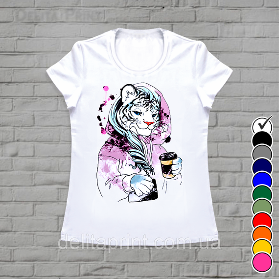 Футболки новорічні Фемілі Лук "Білі Тигри" Family Look для всієї родини | Зображення 4