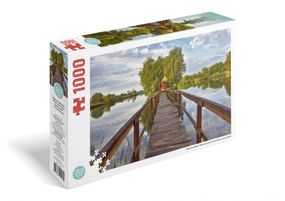 Пазл "Домик рыбака" 1000 элементов TRFL_UA/6 DGT-PUZZLE, в коробке (4820266221430)