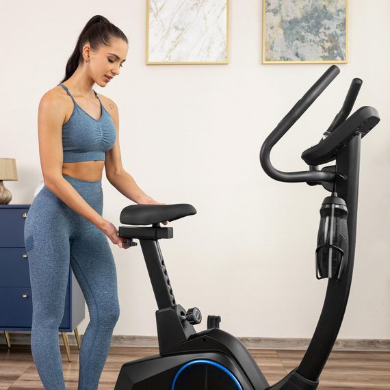 Велотренажер Gymtek XB4000 iConsole+ электромагнитный синий | Зображення 8