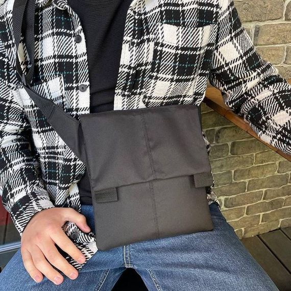 Сумка чоловіча брезентова military, Чоловіча тактична армійська сумка однолямочна FJ-74 | Зображення 8