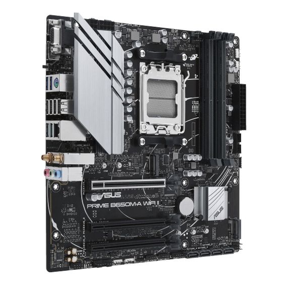 Материнcкая плата ASUS PRIME B650M-A WIFI II sAM5 B650 4xDDR5 M.2 D-Sub HDMI DP WiFi BT mATX 90MB1EG0-M0EAY0 | Зображення 2