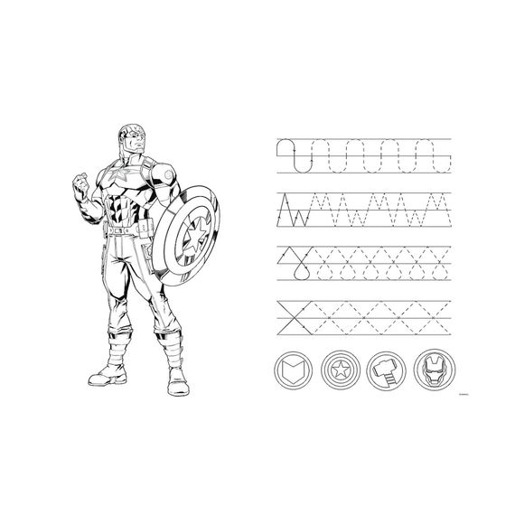 Дитячі пазли SUPER МАХІ Marvel "Разом сильніше" Trefl 41007 24 елементи, з розфарбовкою | Зображення 3