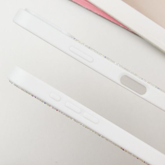 TPU чохол Bling World Rock Diamond with MagSafe для Apple iPhone 16 (6.1") White | Зображення 1