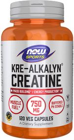 Креатин NOW Kre-Alkalyn Creatine 750 mg 120 caps