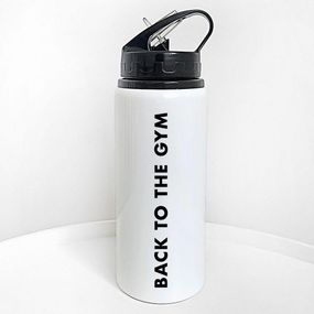 Пляшка для води з трубочкою Back to the gym 600 мл (PLV_25A045)
