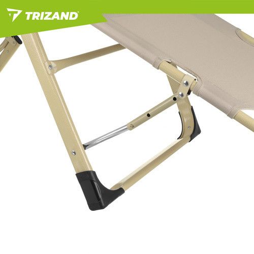 Складаний садовий шезлонг 60x177x30 см Trizand 27553 | Зображення 9