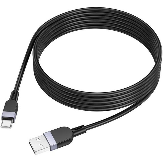 Дата кабель Hoco X109 Energy silicone USB to Type-C (2m) Black | Зображення 2
