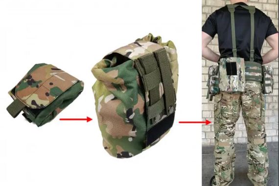 Підсумок для скидання магазинів мультикам (MOLLE, на тактичний пояс, розвантаження, РПС) | Зображення 2