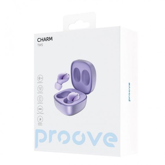 Беспроводные наушники Proove Charm TWS, Черный | Зображення 1