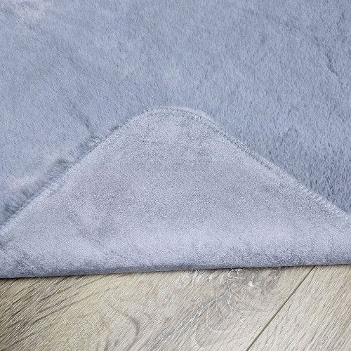 Килимок для підлоги еко-хутро Elegant 60*120см французький сірий Дариана | Зображення 5