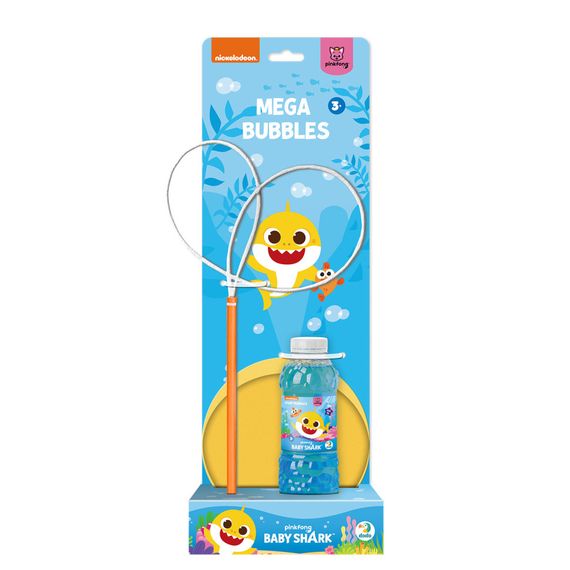 Мыльные пузыри "Mega Bubbles с тарелкой Baby Shark" 200515 объем 450 мл