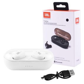 Беспроводные bluetooth наушники T&amp;G TWS 4 с кейсом white