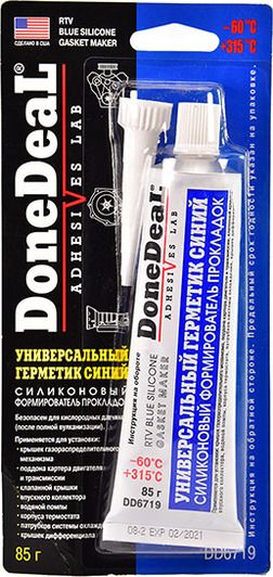 Герметик універсальний DONE DEAL DD6719 синій силіконовий 85 г