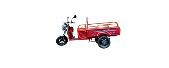 Електротрицикл Crosser CARGO 12 1000-1500W 60 V 32 Ah, самоскид, вантажний електроскутер до 300 кг Червоний | Зображення 1