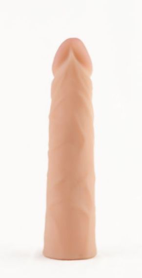 Насадка на Страпон тілесна EGZO CIBERSKIN під кріплення Vac-U-Lock, Телесный | Зображення 1