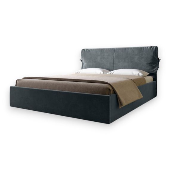 Двоспальне ліжко з м`яким узголів`ям LION Порто Парадіз 99 160х200 см (LION-041752) | Зображення 1