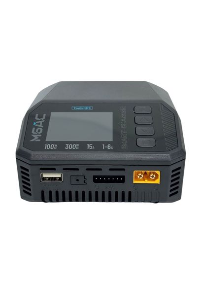 Зарядний пристрій ToolkitRC M6AC 300W з вбудованим блоком живлення для зарядки акумуляторів FPV дронів балансирний зарядник 6S | Зображення 1