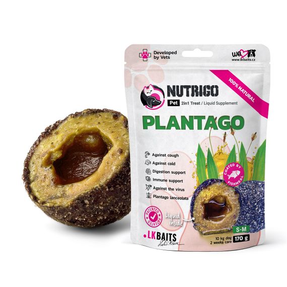 Ласощі із сиропом подорожника для собак середних порід LK Baits Pet Nutrigo Plantago Mini, 170 гр