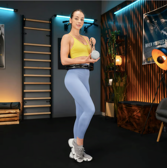 Хулахуп Trex Sport TX-010CHH массажный с утяжелителем черный | Зображення 5