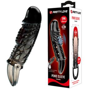 Насадка на член - Pretty Love Cecelia Vibrating Penis Sleeve Black sexstyle