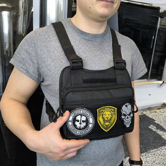 Тактична сумка несесер, Сумка нагрудна водонепроникна Чоловіча тактична з кордури VJ-87 | Зображення 6