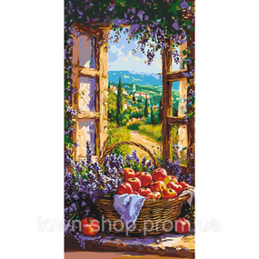 Картина по номерам "Фруктовая корзина" LW5133, 40х80 см