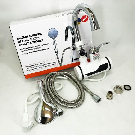 Водонагрівачі проточні електричні з душем, Водонагрівач з душем та краном проточний нагрівач JN-52 | Зображення 4