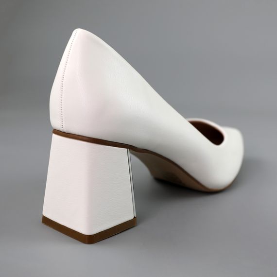 Туфлі човники жіночі 591416 Білі 36 37 38 39 40 | Зображення 5